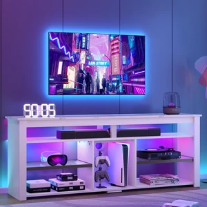 TV Stand Tall Entertainment Center with Storage For 70 Inch TV White TV Stand Tall Entertainment Center with Storage For 70 Inch TV White
