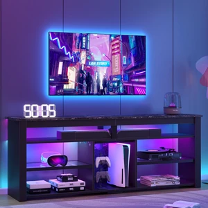 TV Stand Tall Entertainment Center with Storage For 70 Inch TV White Black Marble TV Stand Tall Entertainment Center with Storage For 70 Inch TV White Black Marble