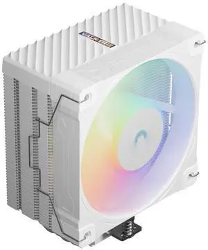 Valkyrie Surge SL125 Air Cooler White, CPU Air Cooler aRGB LEDs - AMD AM4/AM5 - Intel LGA1700/1200, 1x Valkyrie B12 High Performance 120mm CPU Fan, Low Noise