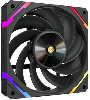 Valkyrie X12 Black PC Case Fan - 120mm - High Performance - aRGB LED - Low Noise, High Airflow 80CFM - Fluid Dynamic Bearings - Ultra Quiet  800-2150 RPM - Daisy Chain  PWM  RGB Computer Cooling