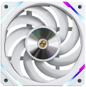 Valkyrie X12 White PC Case Fan - 120mm - High Performance - aRGB LED - Low Noise, High Airflow 80CFM - Fluid Dynamic Bearings - Ultra Quiet  800-2150 RPM - Daisy Chain  PWM  RGB Computer Cooling