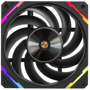 Valkyrie X12 Black PC Case Fan - 120mm - High Performance - aRGB LED - Low Noise, High Airflow 80CFM - Fluid Dynamic Bearings - Ultra Quiet  800-2150 RPM - Daisy Chain  PWM  RGB Computer Cooling