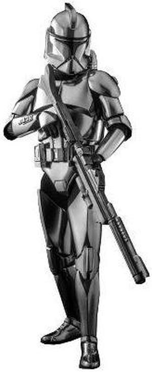 Figure Hot Toys MMS643  Star Wars  Clone Trooper Chrome Version
