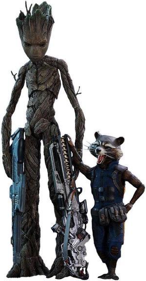 Figure Hot Toys MMS476 - Marvel Comics - Avengers 3 : Infinity War - Groot & Rocket Deluxe Version