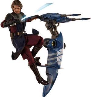 Figure Hot Toys TMS020 - Star Wars : The Clone Wars - Anakin Skywalker And Stap Deluxe Version