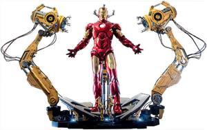 Figure Hot Toys QS021 - Marvel Comics - Iron Man 2 - Iron Man Mark IV With Suit Up Gantry Version