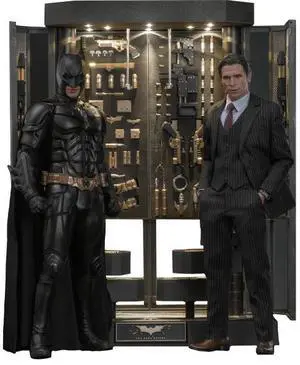 Figure Hot Toys MMS750 - DC Comics - Batman : The Dark Knight - Batman Armory & Bruce Wayne