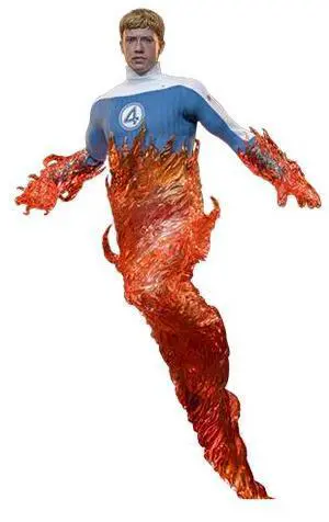 Figure Hot Toys MMS829B - Marvel Comics - The Fantastic Four : First Steps - Human Torch