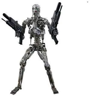 Figure Hot Toys MMS840D77 - Terminator 2 : Judgment Day - Endoskeleton Battle Damaged Version