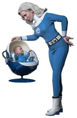 Figure Hot Toys MMS823B - Marvel Comics - The Fantastic Four : First Steps - Invisible Woman