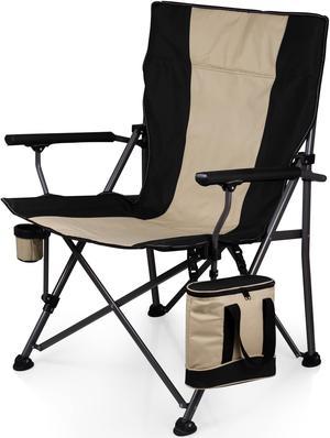 Outlander Folding Camping Chair with Cooler - Black