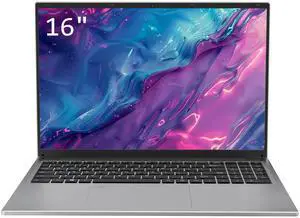 Auusda 16" Business Laptop, Windows 11 Pro Computer, Intel Core i3 1000NG4, 16GB DDR4 RAM 1TB SSD, Backlight, Fingerprint, Webcam, Silver
