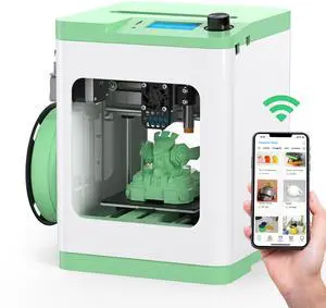 ENTINA Tina2S 3D Printer with WiFi Cloud Printing, Fully Assembled and Mini 3D Printer for Beginners and Kids with Auto Leveling, High Precision, Quiet 3D Printers with App Control, Ideal for STEM
