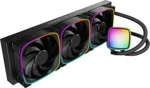 Geometric Future Eskimo Plus 36 - 360mm AIO CPU Liquid Cooler - 30mm-Thick Squama 3003 PWM ARGB Fans x 3 - 1.5 L/min High-Flow Pump - Intel® LGA 1851/1700, AMD® AM5/AM4 - Black, GEO-EPS-36B Geometric Future Eskimo Plus 36 - 360mm AIO CPU Liquid Cooler - 30mm-Thick Squama 3003 PWM ARGB Fans x 3 - 1.5 L/min High-Flow Pump - Intel® LGA 1851/1700, AMD® AM5/AM4 - Black, GEO-EPS-36B