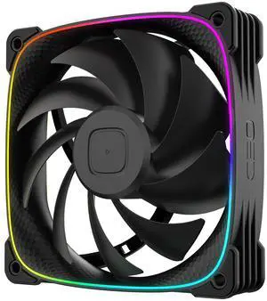 Geometric Future Squama 3003-12 RGB PWM Fan - 120mm x 30mm High-Performance PC Case Fan, 84 CFM, 2.93 mmH2O, Double-Sided ARGB Lighting, Hydro Dynamic Bearing - Black, GEO-S3003B-12S Geometric Future Squama 3003-12 RGB PWM Fan - 120mm x 30mm High-Performance PC Case Fan, 84 CFM, 2.93 mmH2O, Double-Sided ARGB Lighting, Hydro Dynamic Bearing - Black, GEO-S3003B-12S