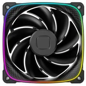 Geometric Future Squama 3003R-12 Reverse Blade RGB PWM Fan - 120mm x 30mm High-Performance PC Case Fan, Double-Sided ARGB Lighting, Hydro Dynamic Bearing - Black, GEO-S3003RB-12S Geometric Future Squama 3003R-12 Reverse Blade RGB PWM Fan - 120mm x 30mm High-Performance PC Case Fan, Double-Sided ARGB Lighting, Hydro Dynamic Bearing - Black, GEO-S3003RB-12S