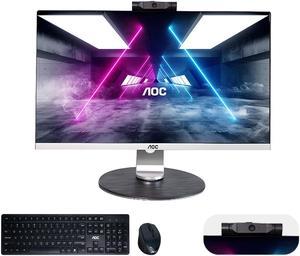 AOC All-in-One Business Desktop 23.8" FHD Display  AMD R5 5600G Processor up to 4.4GHz 16GB RAM 512 GB SSD Windows 11 Home Wi-Fi Keyboard&Mouse Dual Speakers Adjustable Angle Height PC