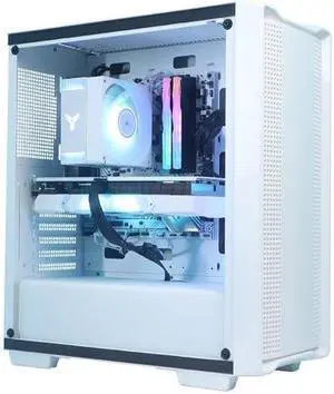 YEAH MAGIC Gaming Desktop AMD Ryzen 7 5700X3D RTX 4060 Ti DDR4 3200MHz 16G RAM 1TB M.2 NVMe SSD Windows 11 Home 600W PSU Gaming PC RGB Cooler Home Office Business