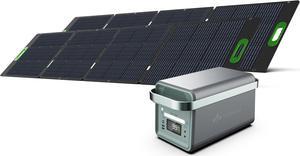 Yoshino Solid-State Portable Solar Generator 2,000W (1,326Wh) with 400W (2x 200W) Portable Solar Panels, Recreation, Camping, Emergency