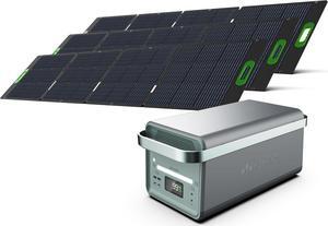 Yoshino Solid-State Portable Solar Generator 4,000W (2,611Wh) with 600W (3x 200W) Portable Solar Panels, Recreation, Camping, Emergency