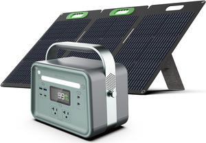 Yoshino Solid-State Portable Solar Generator 330W (241Wh) with included 100W Portable Solar Panel, Recreation, Camping, Emergency