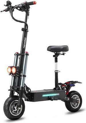 CUNFON Foldable Removable Seat 10 inch Electric Scooters Height Adjustable  Compatible CUNFON RZ800 800W Electric Scooter