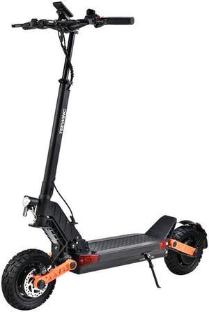 TEEWING S10 Electric Kick Scooter, 2000W Brushless Dual-Motor up to 53 Miles Range, Folding Electric Scooter for Adult Max Speed 37Mph with 60V 18Ah Battery 10 Inch Air Tires