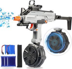 Splatter Ball Blaster, Automatic Gel Ball Blaster with High Capacity Drum Water Bead Blaster Burst Gel Balls for Outdoor Game