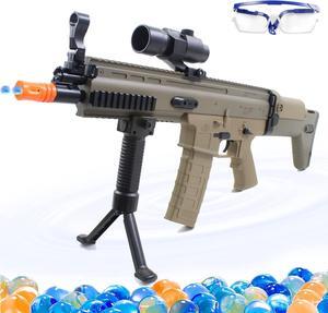Gel Ball Blaster Scar Electric Water Beads Blaster Toy for Outdoor Yard Backyard Games Gift for Kids Age 14+