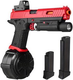 biu blaster Electric Splatter X5 Gel Blaster Toy Gun - Red Black Color