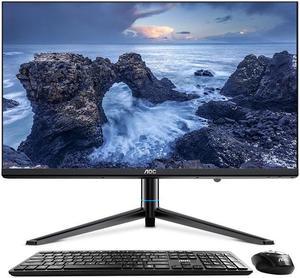 AOC All-in-One Computer Intel Core i5 1240P Business Desktop 23.8" 16GB DDR4 RAM 512 GB SSD IPS with UPS Power Intel Iris Xe Graphics eligible Windows 11 Home WiFi Wireless Keyboard&Mouse