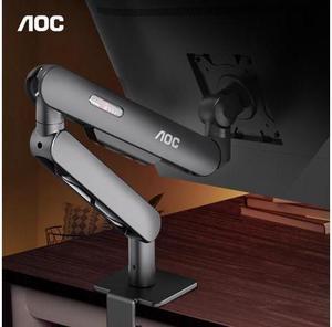 AOC Single Monitor Mount Stand Holds up to 19.8 lbs for 17-34" LCD LED Computer Screens Bracket Adjustable 360° Rotation AM400B Black