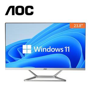 AOC All-in-One PC Business Desktop 23.8" FHD Screen AMD R3 3250U 512 GB SSD Processor up to 3.5GHz 16GB RAM  Windows 11 Home Wi-Fi 6 USB Dual Speakers Keyboard&Mouse Office Work Business