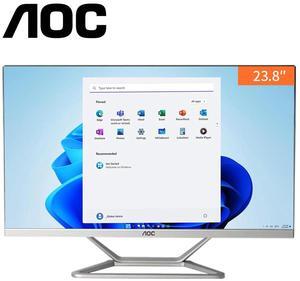 AOC All-in-One PC Business Desktop 23.8" FHD Screen AMD R3 3250U 512 GB SSD Processor up to 3.5GHz 16GB RAM  Windows 11 Home Wi-Fi 6 USB Dual Speakers Keyboard&Mouse Office Work Business