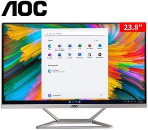 AOC All-in-One PC Business Desktop 23.8" FHD Screen AMD R3 3250U 512 GB SSD Processor up to 3.5GHz 16GB RAM  Windows 11 Home Wi-Fi 6 USB Dual Speakers Keyboard&Mouse Office Work Business