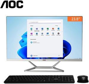 AOC All-in-One PC Business Desktop 23.8" FHD Screen AMD R3 3250U 512 GB SSD Processor up to 3.5GHz 16GB RAM  Windows 11 Home Wi-Fi 6 USB Dual Speakers Keyboard&Mouse Office Work Business