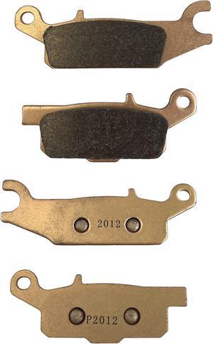 Demon Powersports Front/Rear Left Sintered Brake Pads for Yamaha Grizzly 550/700, Sintered Metallic Material For Better Grip, redued Brake Fade, Instant Braking (See Fitment Details in Description)