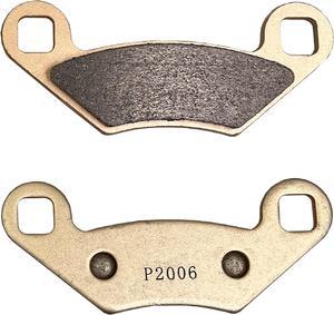 Demon Powersports Front/Rear Left/Right Sintered Brake Pads for Polaris Big Boss/Magnum/ATP/Predator/Outlaw/Sportsman/RZR, High Density Sintered Metallic Material (See Fitment Details in Description)