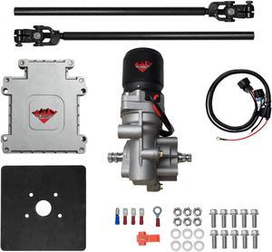 Rugged Front Electric Power Steering Kit for All Years Universal 400W, Not a Bolt On System, Steers Easily & Gets Rid of Wheel Jerk/Bump Steer When Navigating Rough Terrains,Makes Your Ride Better