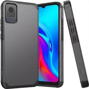 For TCL K11 T432W Dual Hybrid Cover Cell Phone Case - MK Gray