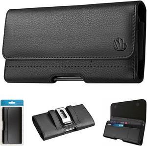 For Motorola Moto Edge 5G 2024 XT2405V Belt Clip Credit Card 6.7 Black Pouch Case Phone Cover - (Medium)