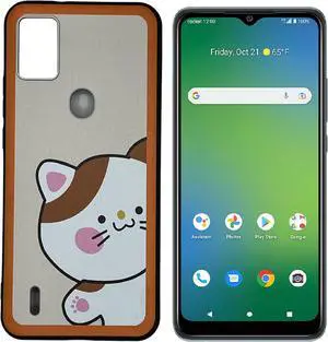 For AT&T Motivate 4 2023 TPU Flexible Skin Cover Cell Phone Case - Cat