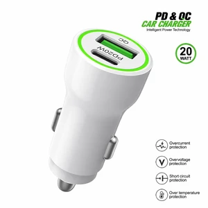 For AT&T SL112A 6782D / Cricket SL112C 20W Car Charger PD + 2.4A USB - Car Charger Adapter Only For AT&T SL112A 6782D / Cricket SL112C 20W Car Charger PD + 2.4A USB - Car Charger Adapter Only