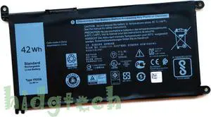 NEW YRDD6 42Wh Battery For Inspiron 3582 3593 3793 5493 5585 5593 5480 5590 5594 Inspiron 14 5481 5482 5485 5491 2-in-1 Series