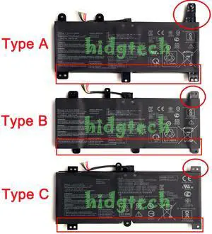 New C41N1731 C41N1731-1 C41N1731-2 Battery for AsusRog Strix Scar II GL704GM G515GV GL504 GL504GM GL504GS GL704GW G731 G531GU Series 0B200-02940000 Type C