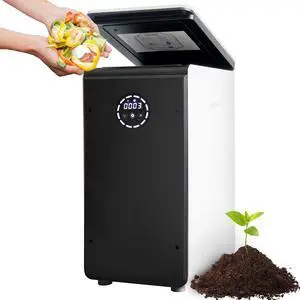 GEME 19L Electric Composter, Bio Smart Electric Compost Machine, Composter indoor Electric, Turn Waste to Organic Ture Compost, Add Waste Anytime Kitchen composter