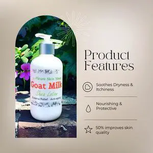 Goat Milk Shea Body Lotion, Eczema Relief and Anti-aging