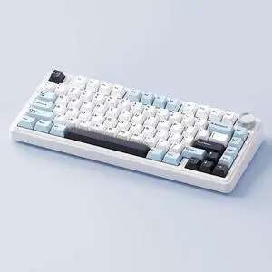 wired Mechanical Gaming Keyboard with LIGHTSYNC ABS Lighting, Linear Switches (GX Red), and Keyboard Palm Rest, PC and Mac Compatible - White Mist