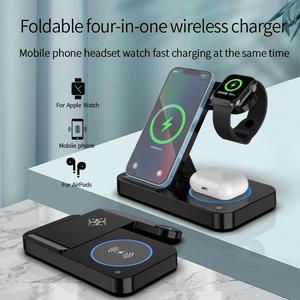All-in-One Magnetic Wireless Charging Stand: Fast Charge iPhone 16/15 Pro, Apple Watch 8/7 & AirPods Simultaneously