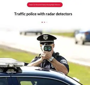 DQDRM Electronic dog in-vehicle radar speed detection and warning device, speed detection camera, in-vehicle mobile speed detection radar, in-vehicle laser radar speed detector